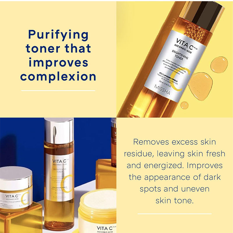 [K-beauty] MISSHA VITA C plus Ascorbic Acid BRIGHTENING TONER