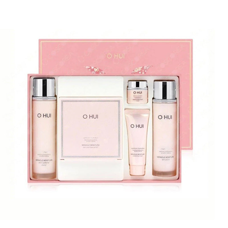 [K-beauty] OHui Miracle Moisture skincare Set (skin pad kit included)