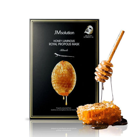[K-beauty] JM SOLUTION HONEY LUMINOUS Royal Propolis Mask (10 Sheets)