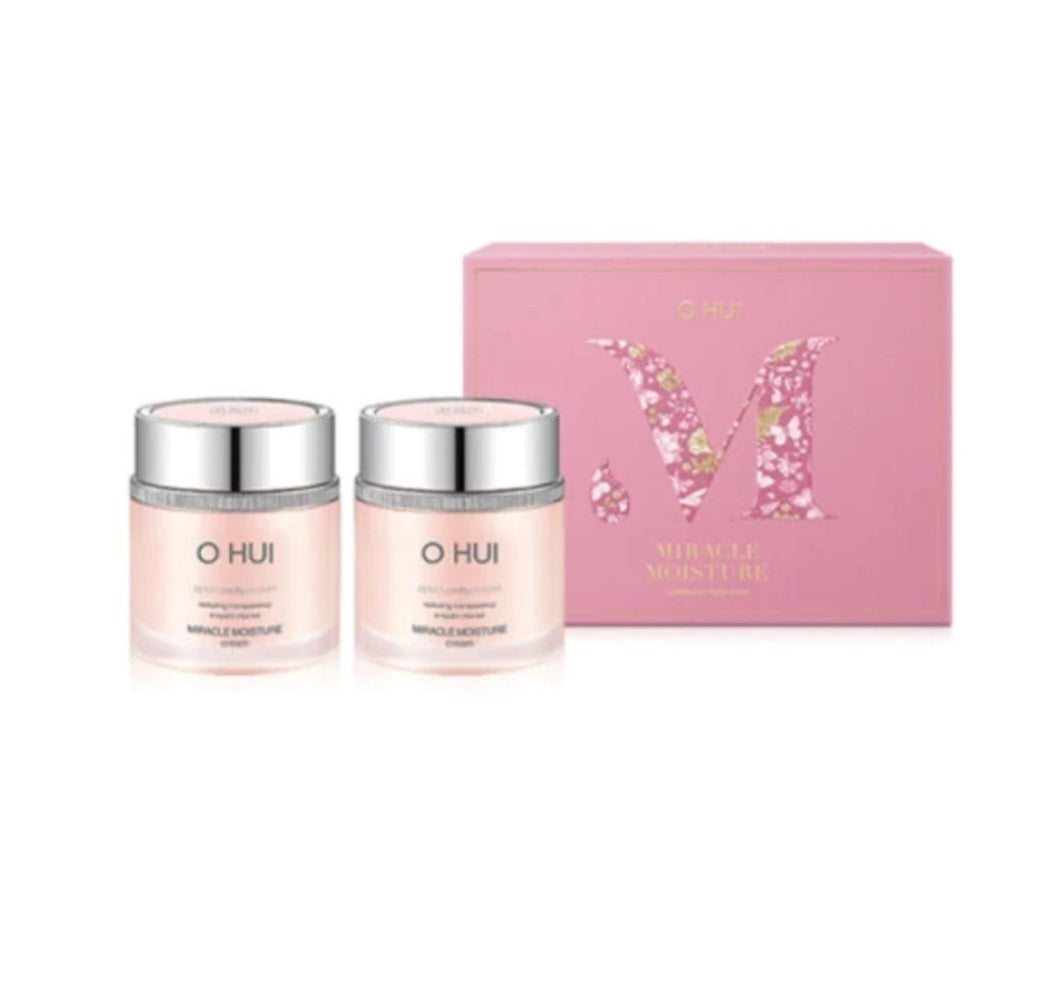 [K-beauty] O Hui Miracle Moisture Cream Double Set Limited edition 60ml+ 60ml