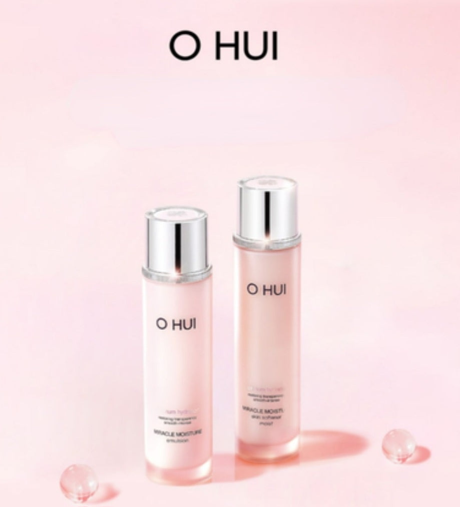 [K-beauty] OHui Miracle Moisture skincare Set (skin pad kit included)