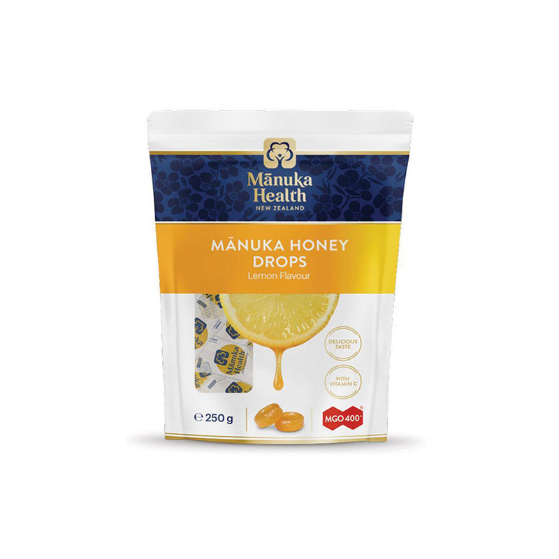 [Manuka Health] Manuka Honey Drops Lemon Flavour(MGO 400+) Candy 250g*58ea