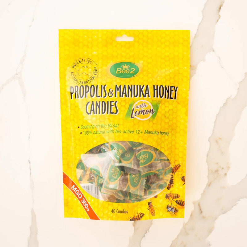 [Bee2] Propolis & Manuka Honey Candies with Lemon MGO 300+/ 40 candies