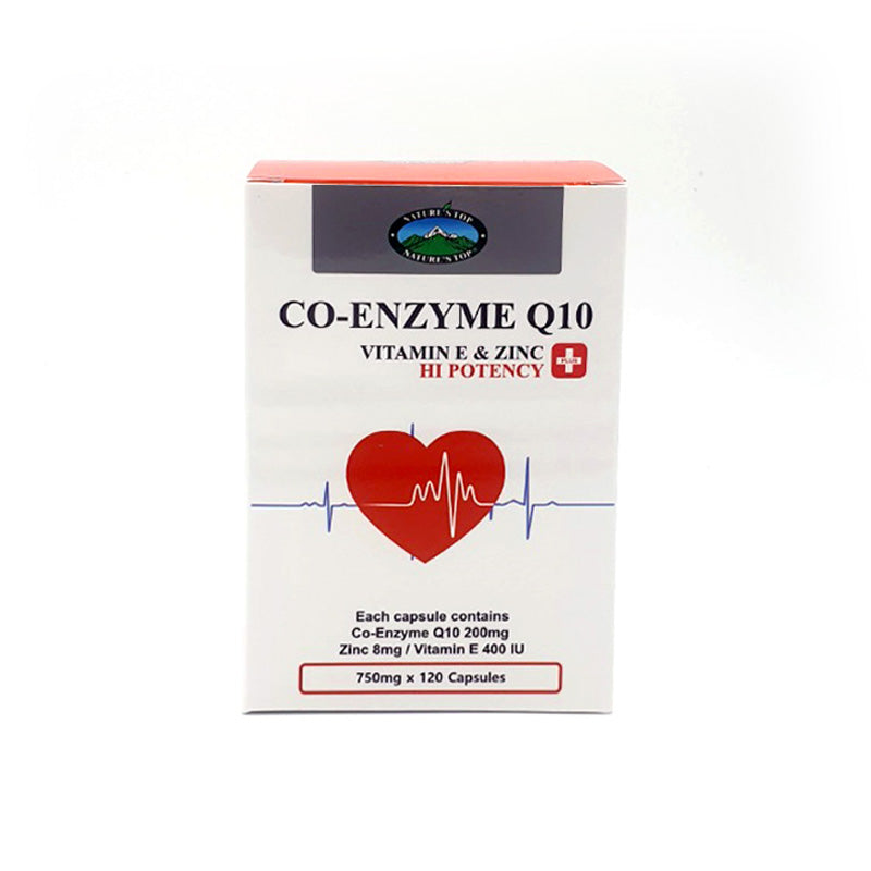 [Nature’s Top] CO-Enzyme Q10 Vitamin E & Zinc HI POTENCY Plus 750mg*120caps