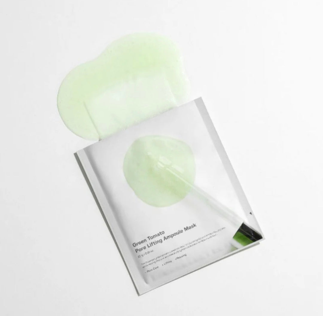 [K-beauty] SUNGBOON EDITOR GREEN TOMATO PORE LIFTING AMPOULE MASK 10 Sheets