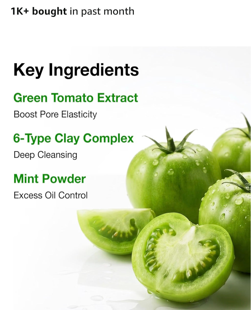 [K-beauty] FULLY (Green Tomato) CLAY MASK CLEANSER