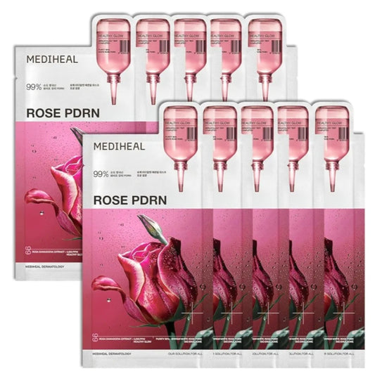 [K-beauty] Medheal Rose PDRN Essential Mask_Revitalizing (10sheets)