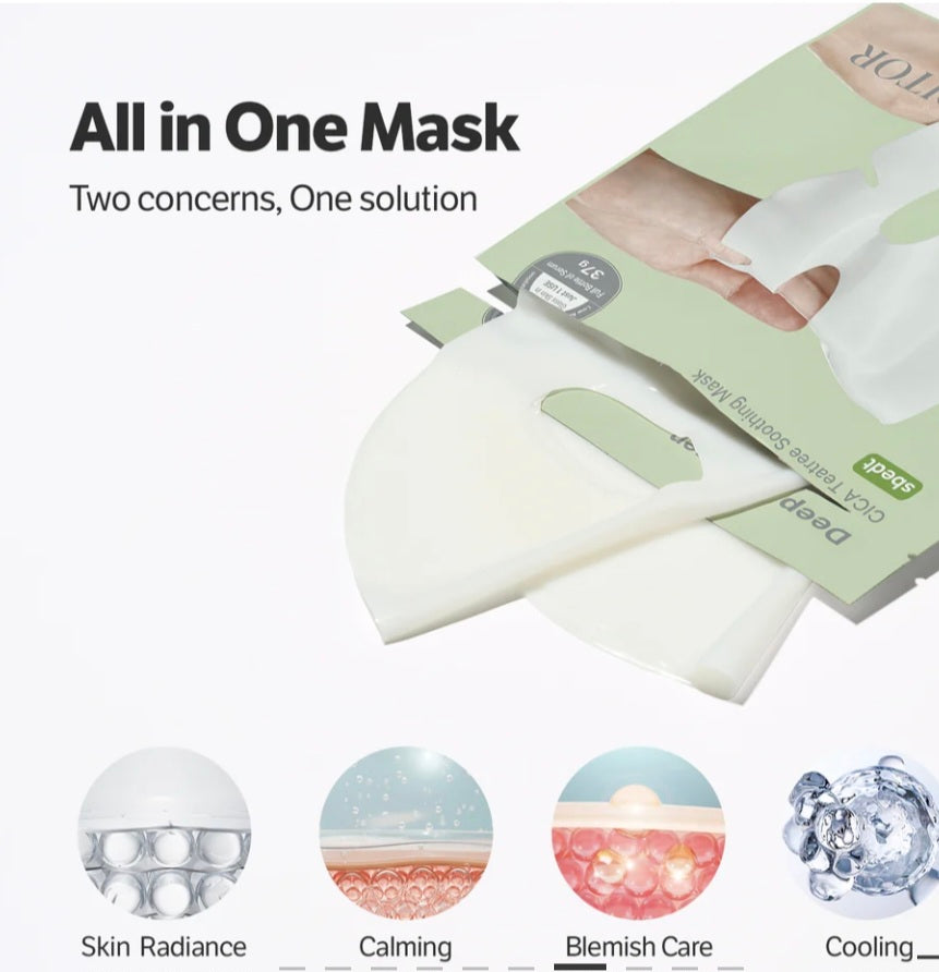 [K-beauty] SUNGBOON EDITOR Deep Collagen Cica Teatree Soothing Mask (sbedt) 37g*4ea