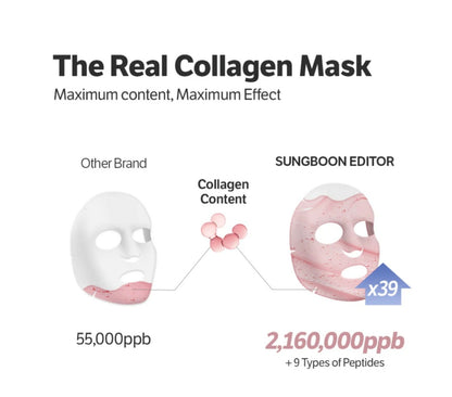 [K-beauty] SUNGBOON EDITOR Deep Collagen Power Boosting Mask (sbedt) 37g*4ea