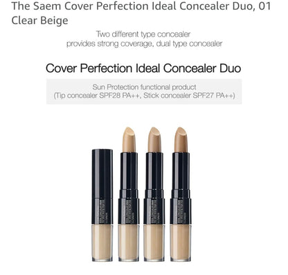 [K-beauty] the SAEM Cover perfection Ideal Concealer Duo