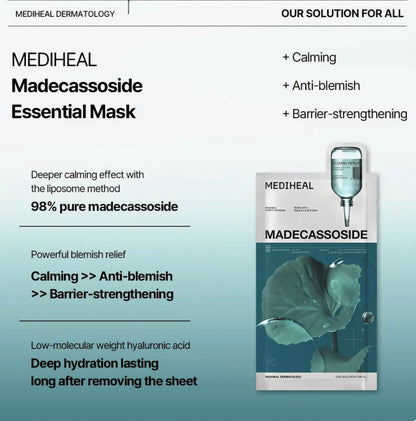 [K-beauty] Medheal Madecassoside Essential Mask_Blemish Repair (10 Sheets)
