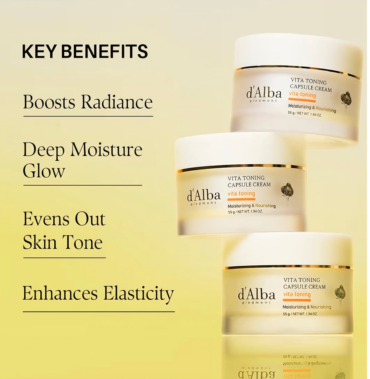 [K-beauty] d'Alba Piedmont Vita toning Capsule Cream 55g