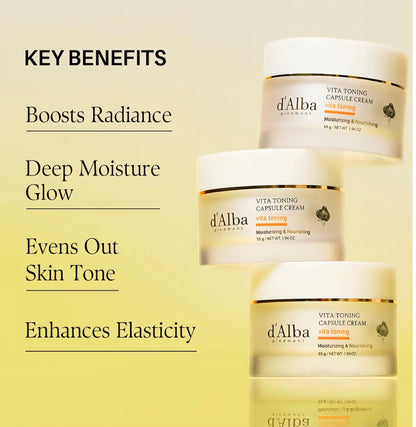 [K-beauty] d'Alba Piedmont Vita toning Capsule Cream 55g