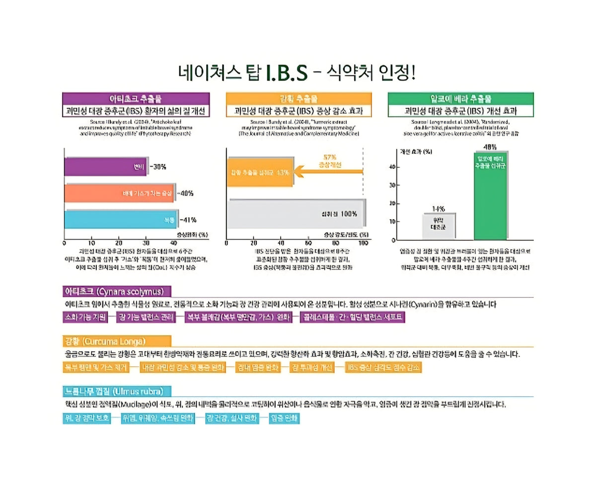 [Nature's Top] I.B.S. (Irritable Bowel Syndrome) 과민성 대장 증후군 (90 Capsules)