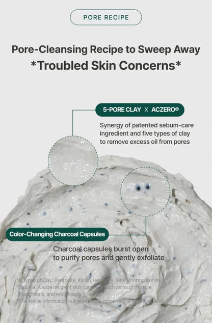 [K-beauty] Round LAB PINE CICA DEEP PORE CLAY MASK Cleanser 150ml