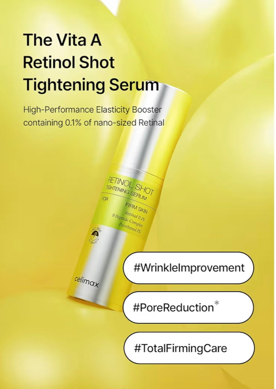 [K-beauty] Celimax RETINOL SHOT Tightening SERUM 30ml (for Firm Skin)