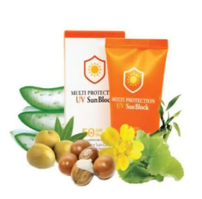 [K-beauty] 3W Clinic Multi Protection UV SunBlock SPF 50+/ PA+++ Lightweight Sun Cream, Perfect for UV Protection