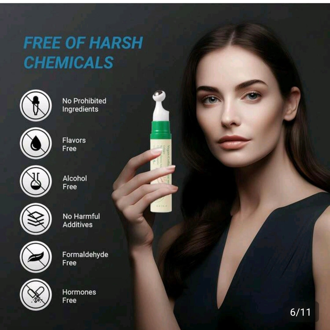 [K-beauty] AXIS-Y Vegan Collagen EYE SERUM  (Collagen,  Triple Hyaluronic Acid & 5-Peptide Complex) 10ml
