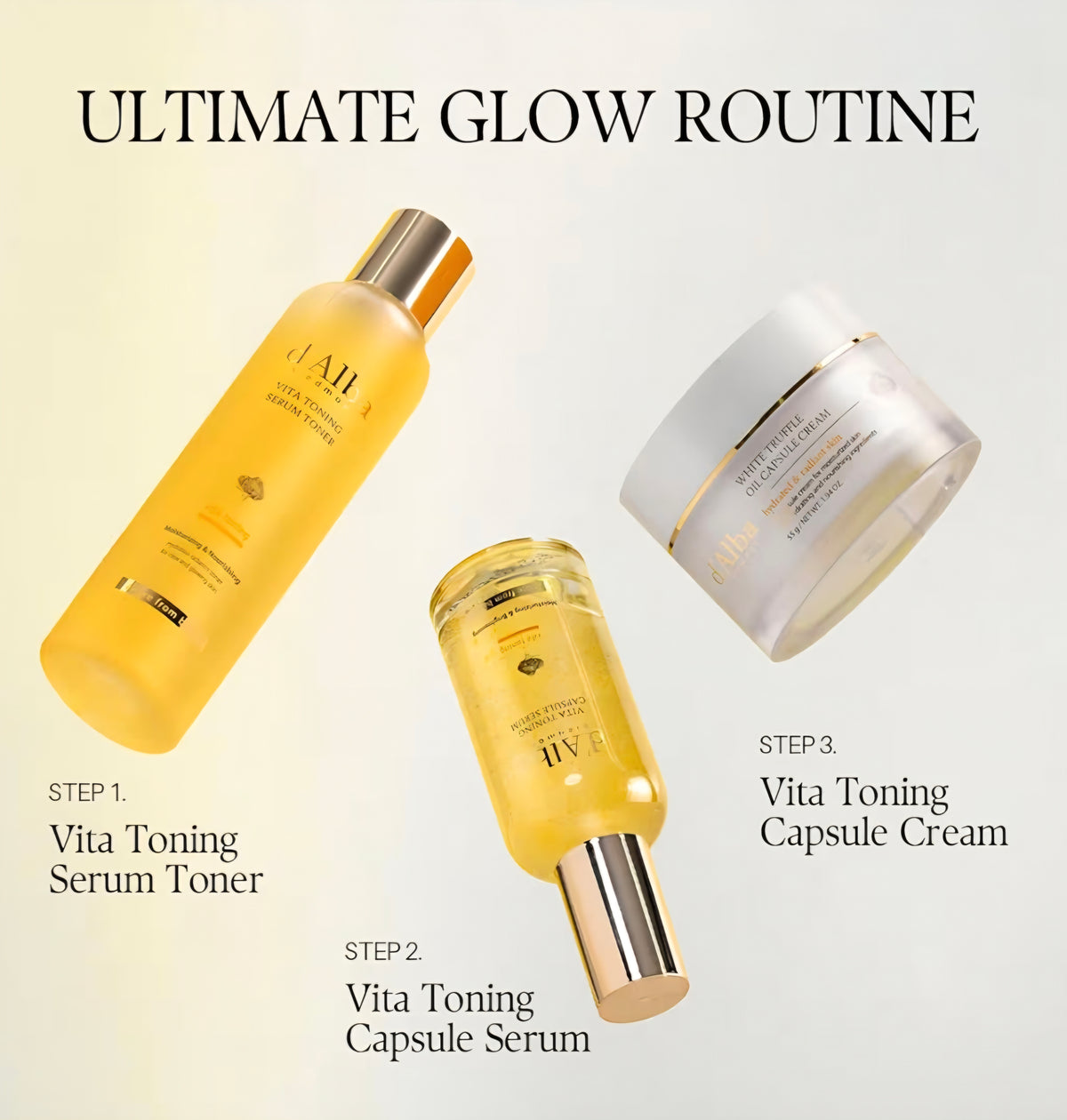 [K-beauty] d'Alba Piedmont Vita toning Capsule Cream 55g