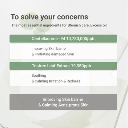 [K-beauty] SUNGBOON EDITOR Deep Collagen Cica Teatree Soothing Mask (sbedt) 37g*4ea