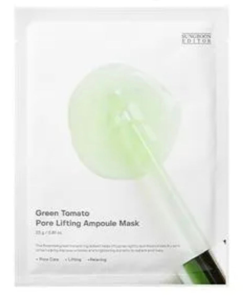 [K-beauty] SUNGBOON EDITOR Green Pore Lifting Ampoule Mask (10 sheets)