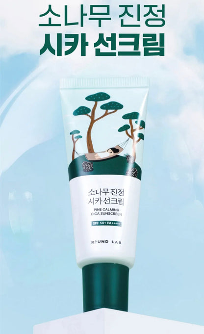 [K-beauty] Round LAB PINE CALMING CICA Sunscreen 40ml (SPF 50+/ PA++++)