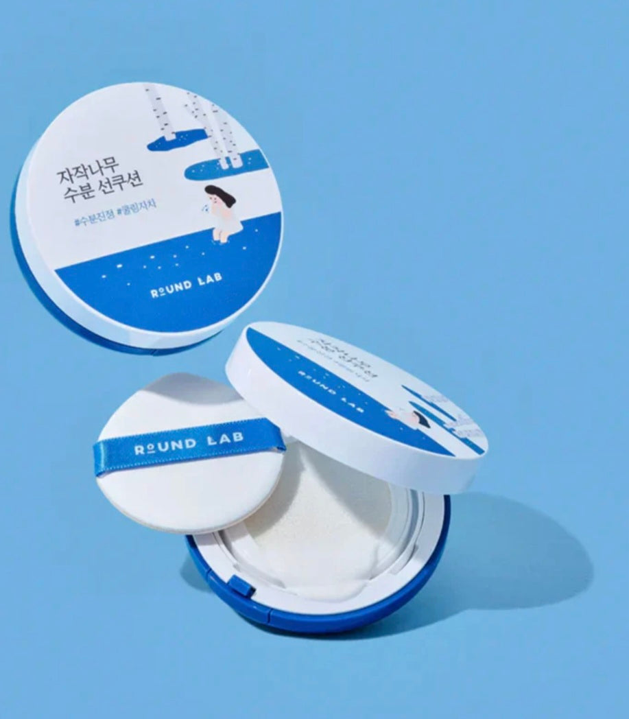 [K-beauty] Round LAB Birch Juice Moisturizing SUN CUSHION 15g (**FLASH OFFER**)