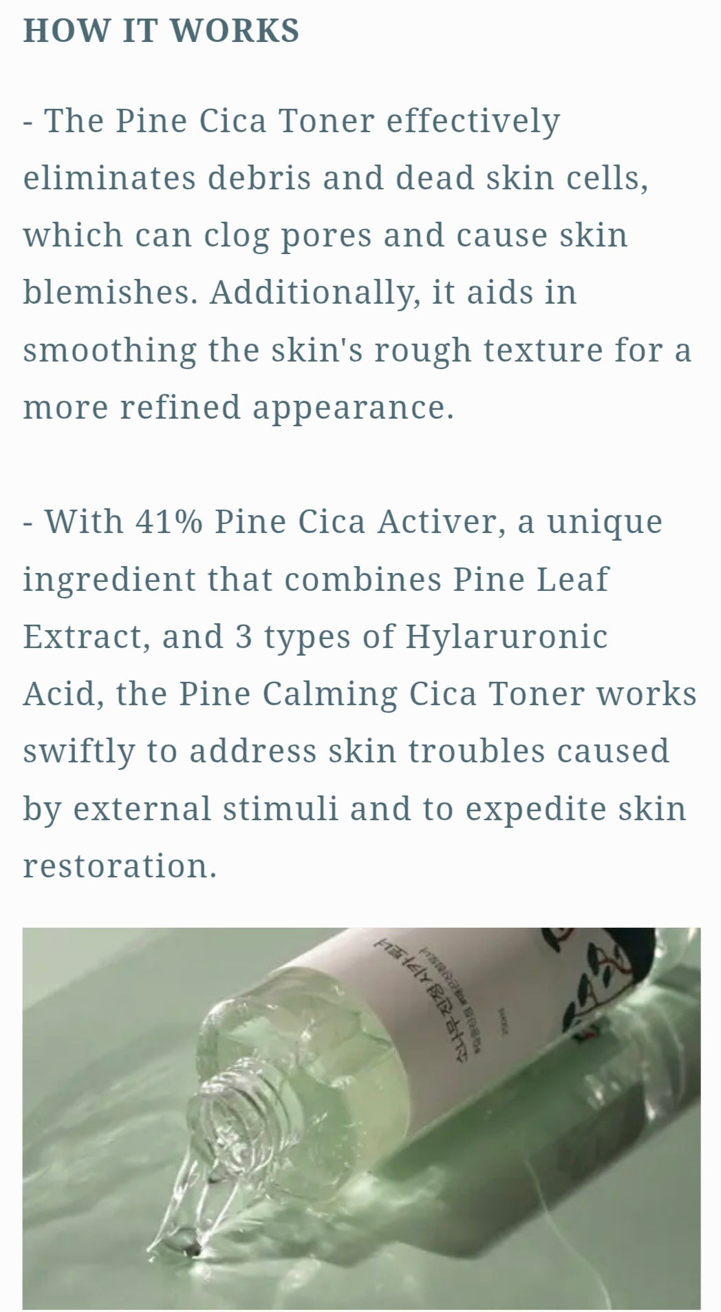 [K-beauty] Round LAB PINE CALMING CICA TONER 250ml