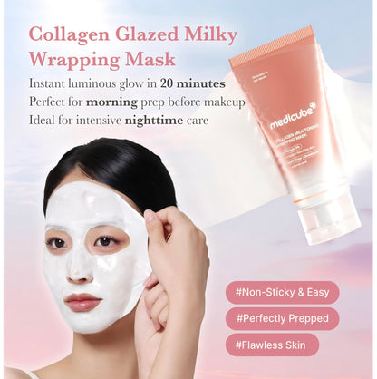 [K-beauty] Medicube Collagen Milk Toning Wrapping Mask 75ml