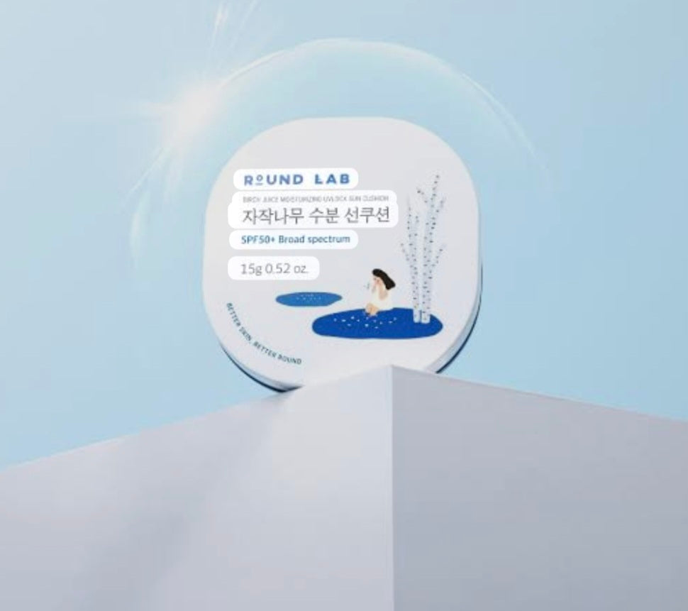 [K-beauty] Round LAB Birch Juice Moisturizing SUN CUSHION 15g (**FLASH OFFER**)