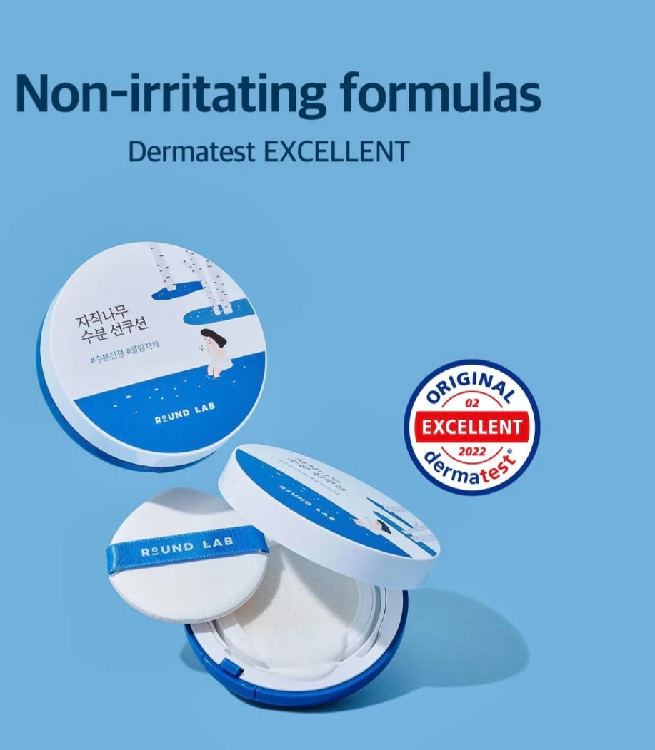 [K-beauty] Round LAB Birch Juice Moisturizing SUN CUSHION 15g (**FLASH OFFER**)