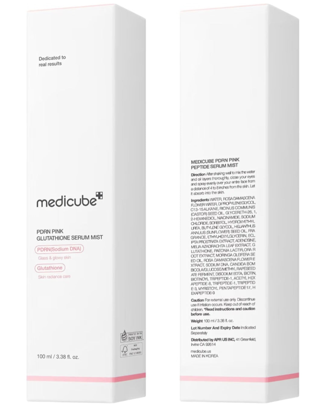 [K-beauty] Medicube PDRN PINK GLUTATHIONE Serum MIST 100ml