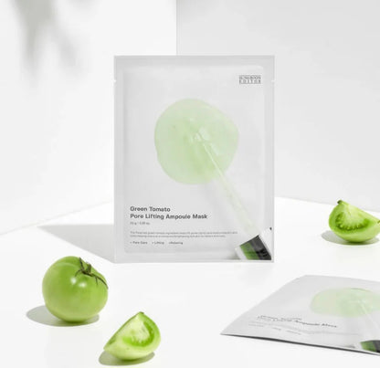 [K-beauty] SUNGBOON EDITOR GREEN TOMATO PORE LIFTING AMPOULE MASK 10 Sheets