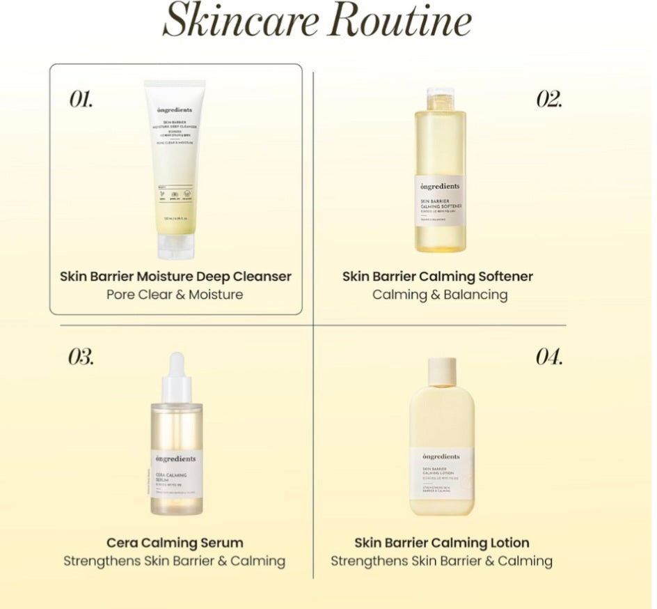 [K-beauty] ONGREDIENTS SKIN BARRIER MOISTURE DEEP CLEANSER 120ml