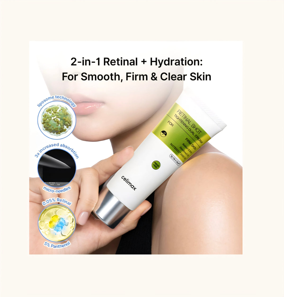 [K-beauty] Celimax RETINOL SHOT Tightening DUAL Cream 50ml