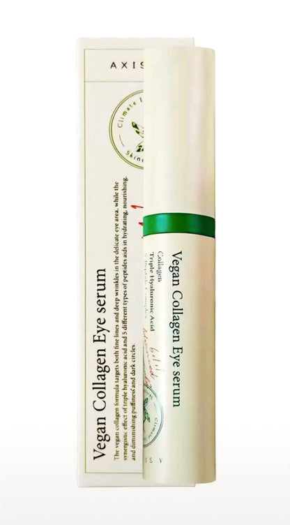 [K-beauty] AXIS-Y Vegan Collagen EYE SERUM  (Collagen,  Triple Hyaluronic Acid & 5-Peptide Complex) 10ml