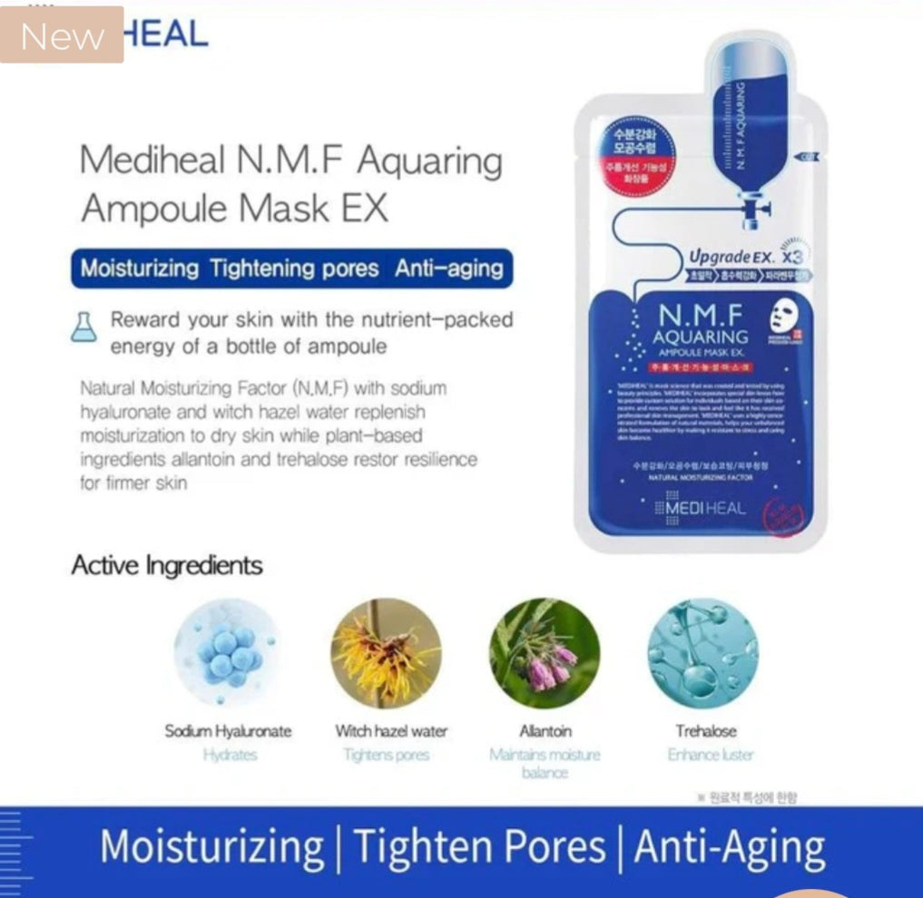 [K-beauty] Medheal THE N.M.F. AMPOULE MASK ORIGINAL_Intensive hydration (10sheets)