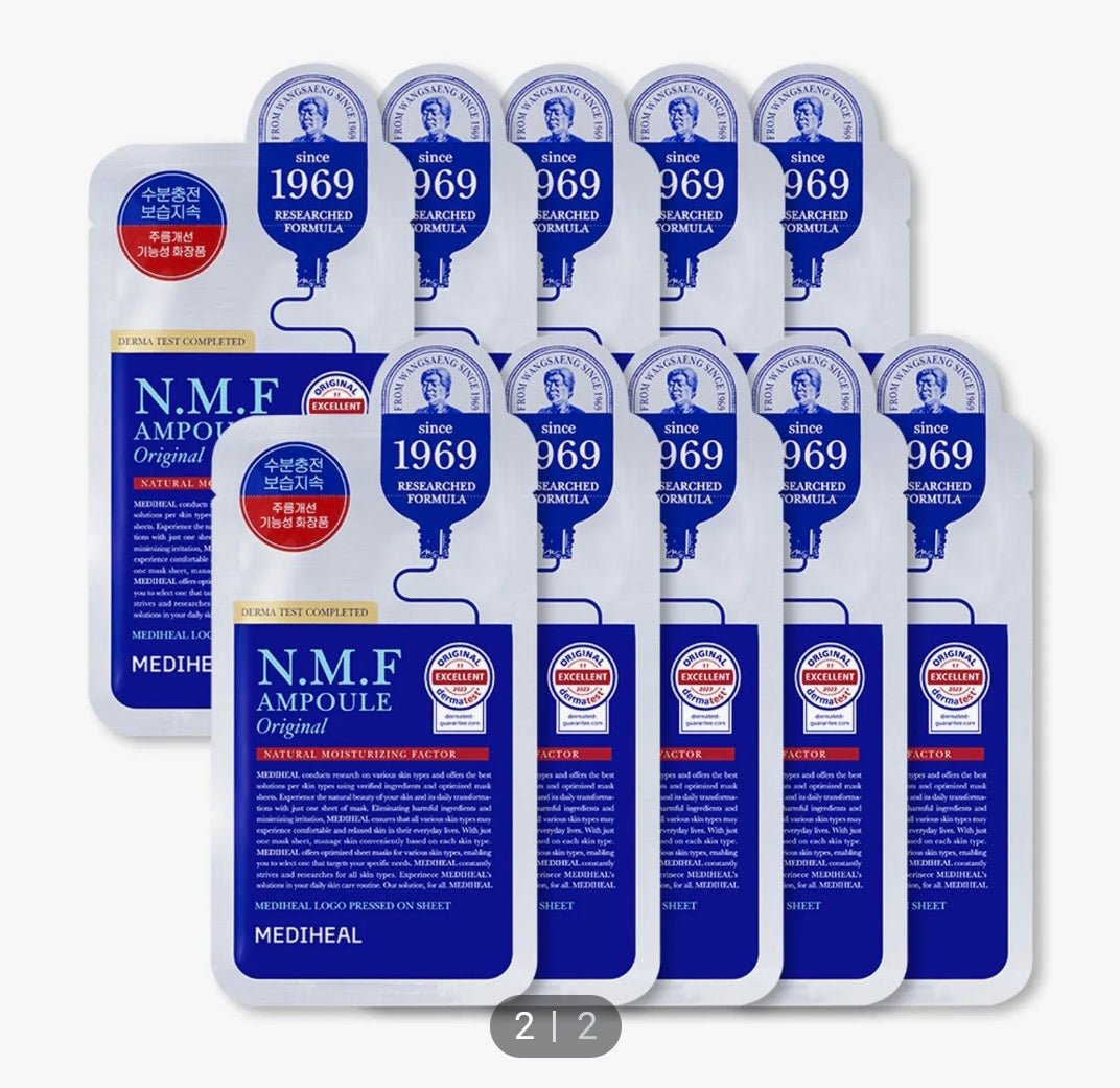 [K-beauty] Medheal THE N.M.F. AMPOULE MASK ORIGINAL_Intensive hydration (10sheets)
