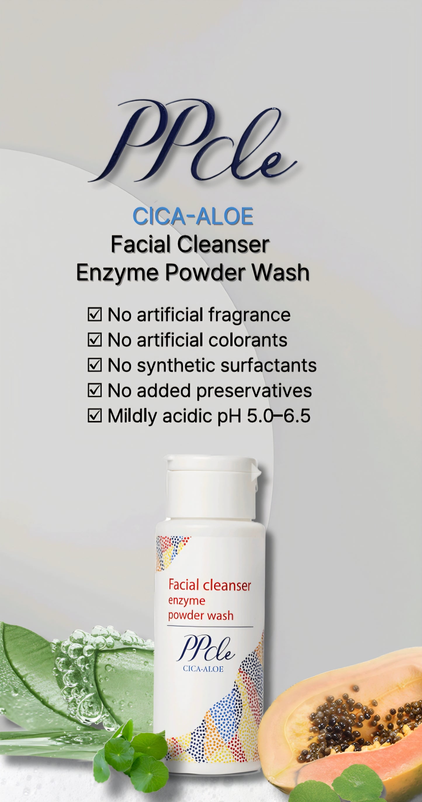 [K-beauty] PPCLE CICA-ALOE Facial Cleanser ENZYME Powder wash 90g