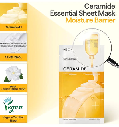 [K-beauty] Medheal Ceramide Essential Moisture Barrier Mask(10sheets)