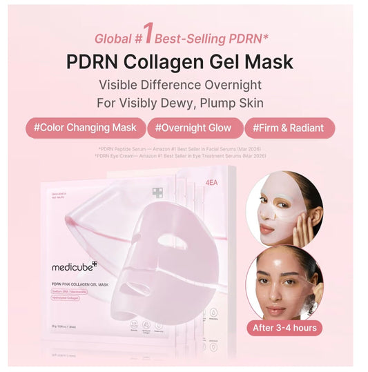 [K-beauty] Medicube PDRN PINK Collagen GEL Mask (4ea)