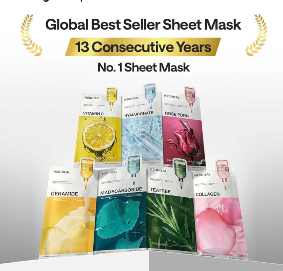 [K-beauty] Medheal Ceramide Essential Moisture Barrier Mask(10sheets)