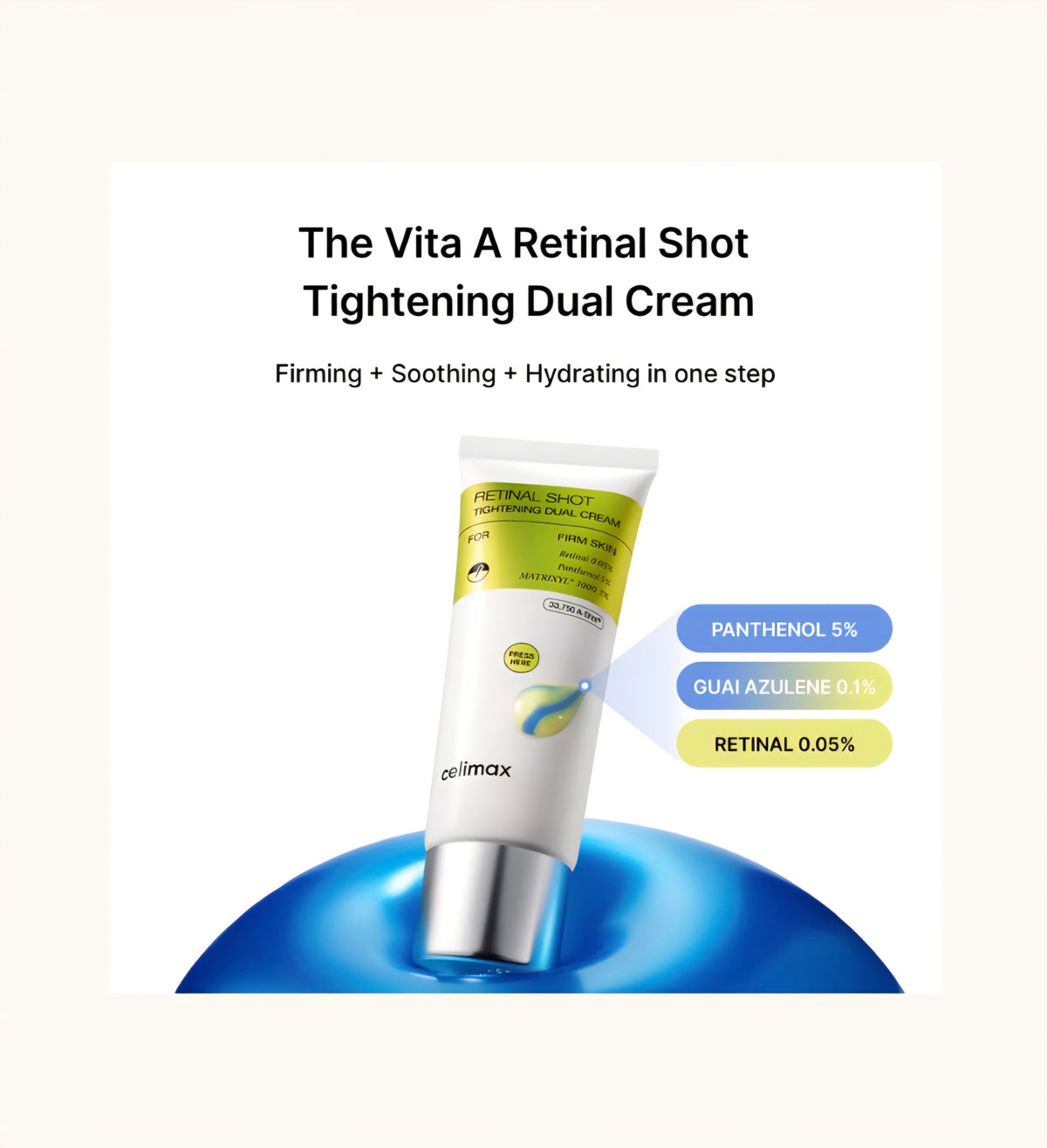 [K-beauty] Celimax RETINOL SHOT Tightening DUAL Cream 50ml