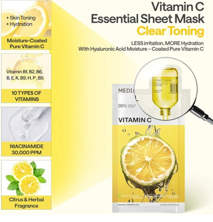 [K-beauty] Medheal Vitamin C Essential Mask_Blemish (10sheets)