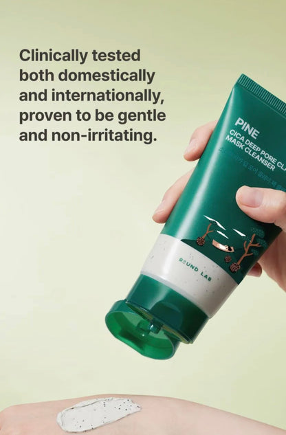 [K-beauty] Round LAB PINE CICA DEEP PORE CLAY MASK Cleanser 150ml