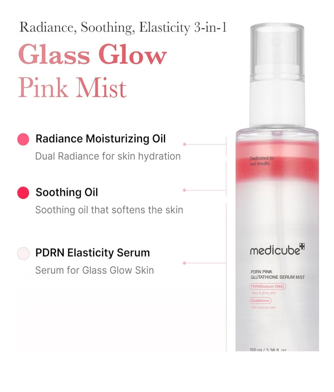[K-beauty] Medicube PDRN PINK GLUTATHIONE Serum MIST 100ml