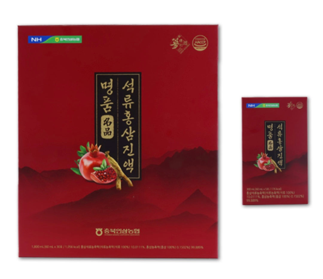 [Korean Red Ginseng] Premium Pomegranate & Korean Red Ginseng Extract (60ml*30 pouches)
