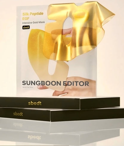 [K-beauty] SUNGBOON Editor Silk PEPTIDE EGF Intensive GOLD MASK (sbedt) 4ea